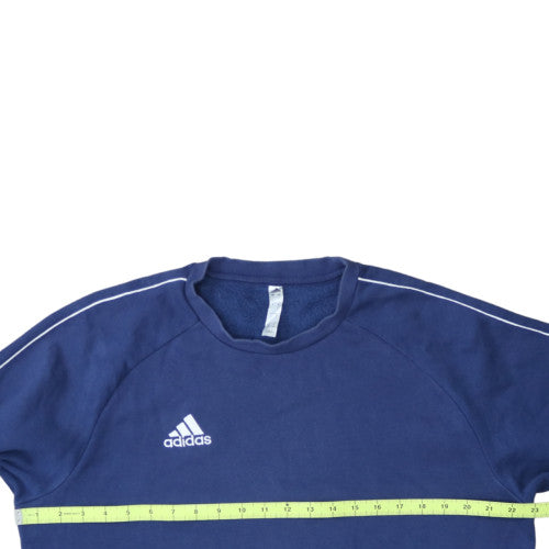 Adidas Men’s Blue Pullover Sweatshirt L Regular Fit Crew Neck