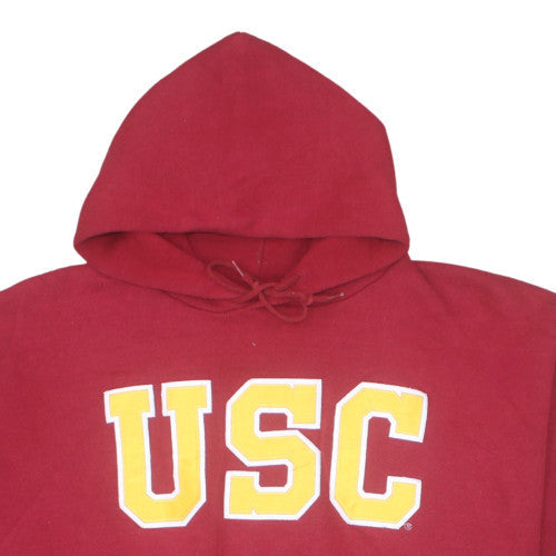 Russell Athletic Mens Red USC Pullover Hoodie XXL Cotton Blend