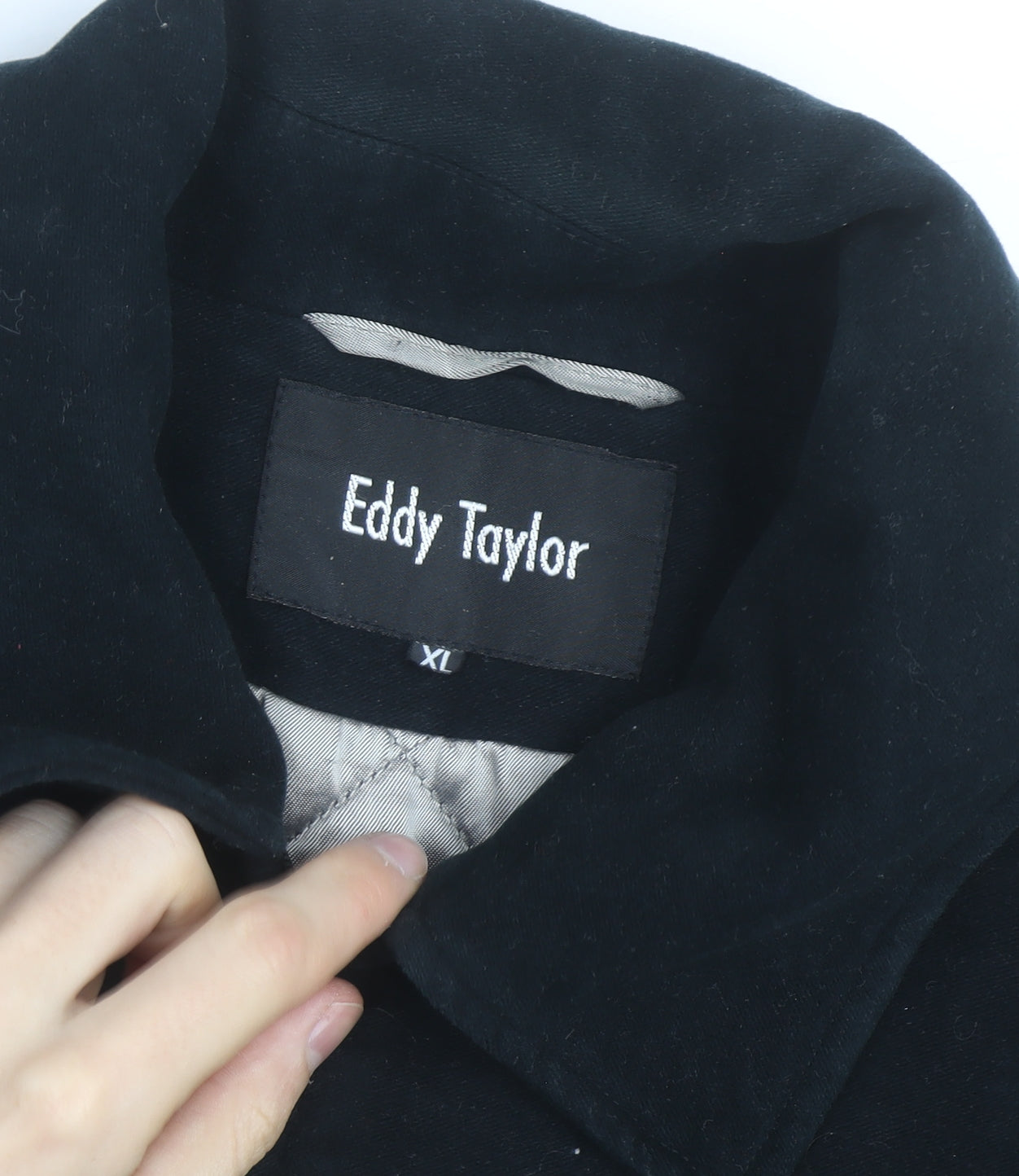 Eddy Taylor Men's Black XL Cotton Full Zip Lined Jacket