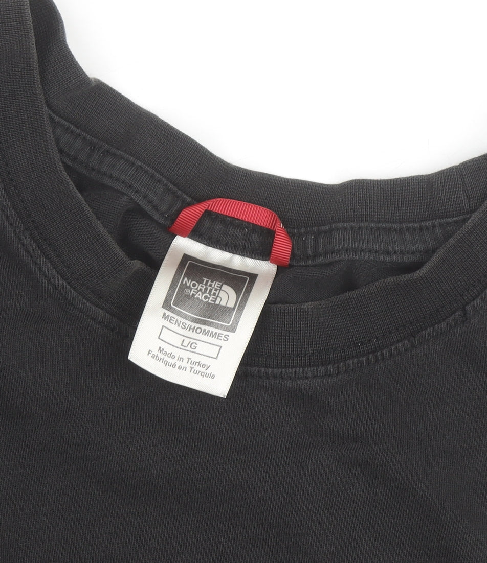 The North Face Men's Black Logo Graphic Cotton T-Shirt Size L
