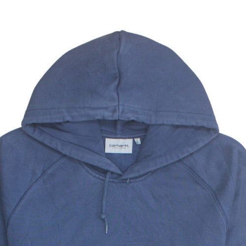 Carhartt WIP Mens Blue Pullover Hoodie Large Cotton Blend