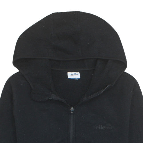 Ellesse Mens Black Full Zip Hoodie Size M Polyester Cotton Blend