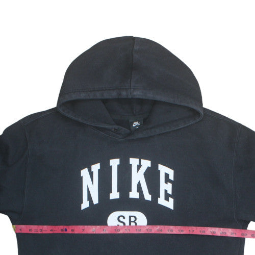 Nike SB Mens Black Pullover Hoodie L Fleece Logo Skateboarding Sweatshirt