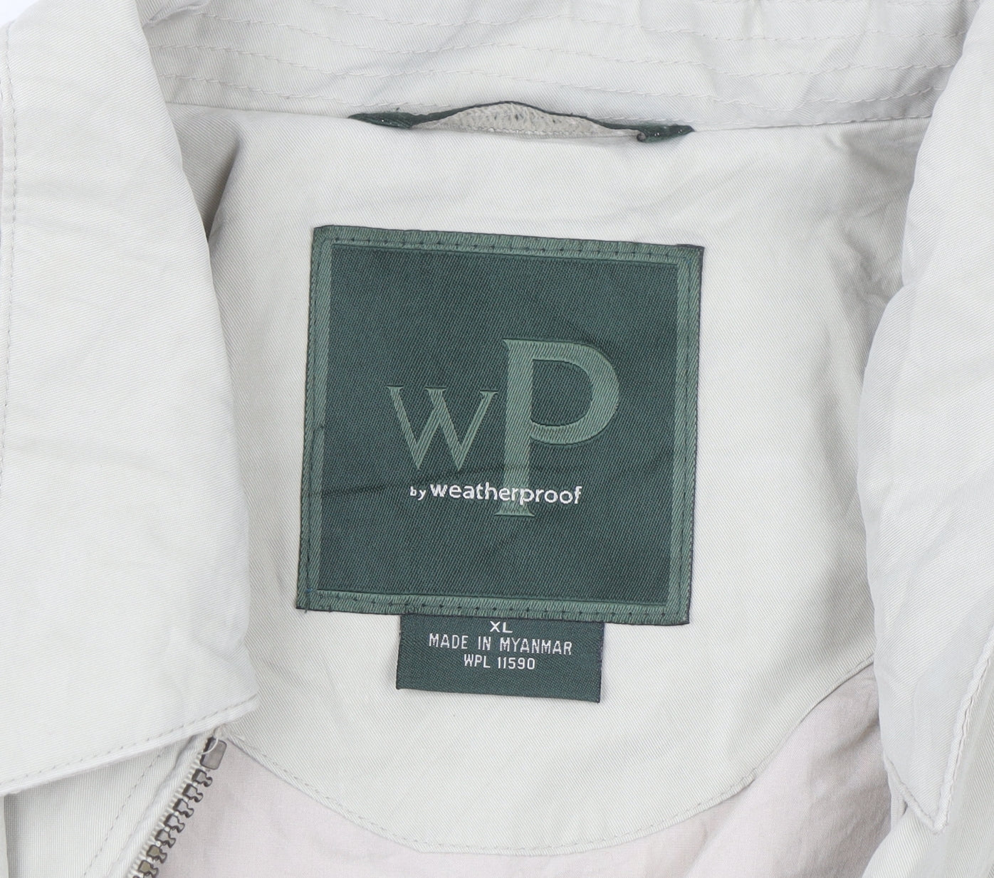 Weatherproof Men's Beige XL Bomber Jacket Polyester Nylon Casual