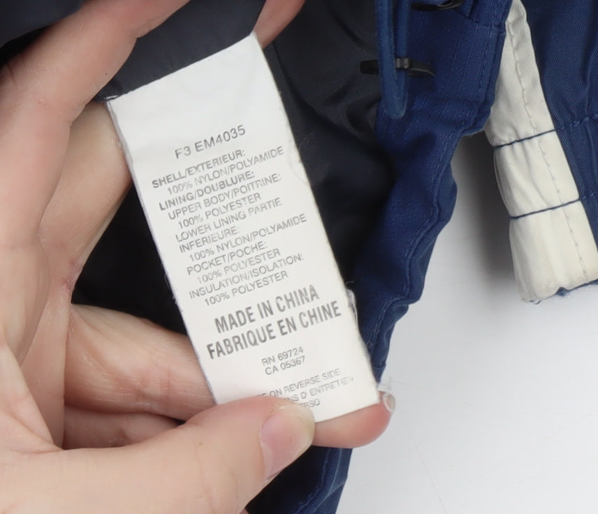 Columbia Men's Blue Waterproof Hooded Puffer Jacket M