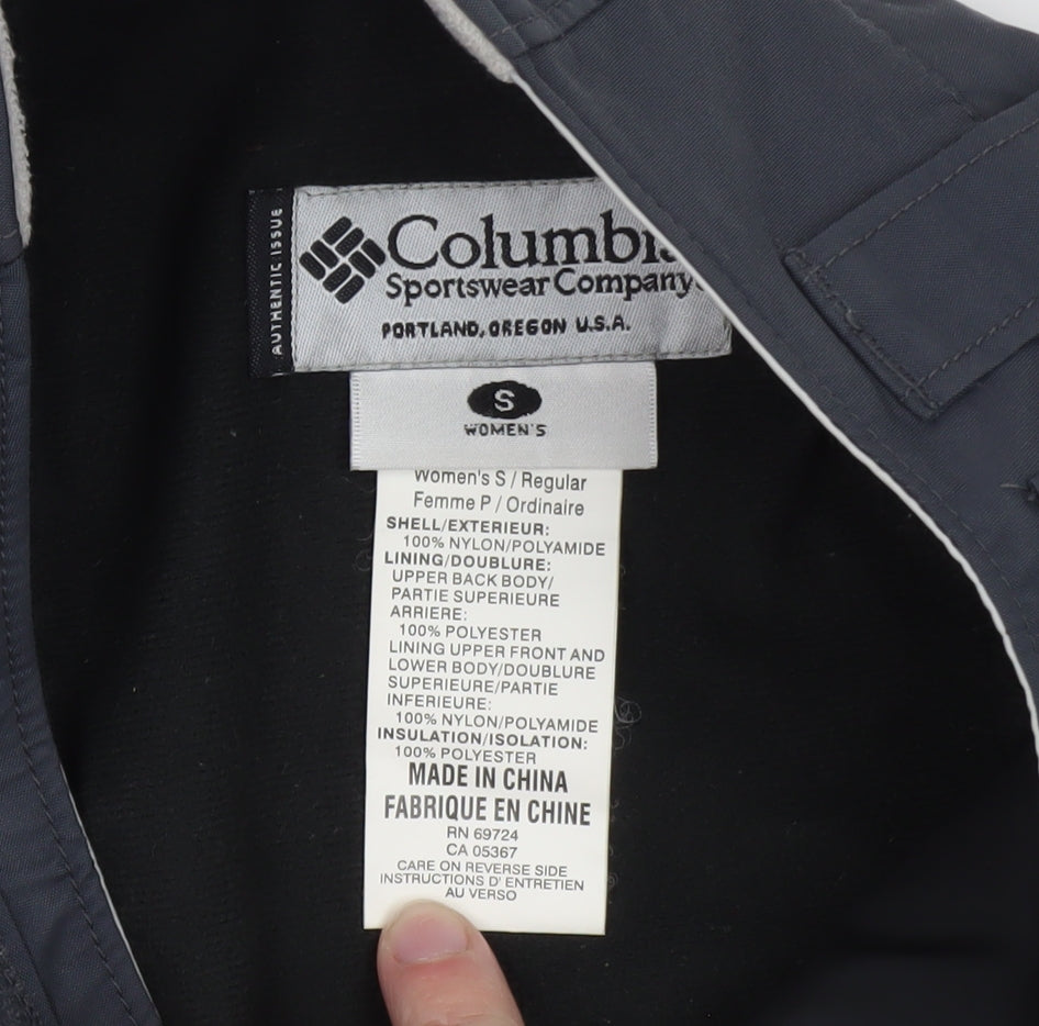 Columbia Women's Grey Waterproof Insulated Snow Pants S Regular