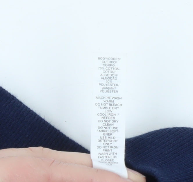 Adidas Men's Blue & Yellow Varsity Full Zip Jacket Size L