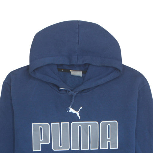 Puma Mens Blue 3XL Pullover Hoodie Fleece Sportswear