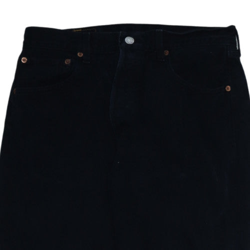 Levi's 501 Men's Black Straight Jeans W33 L32 Denim Classic Fit