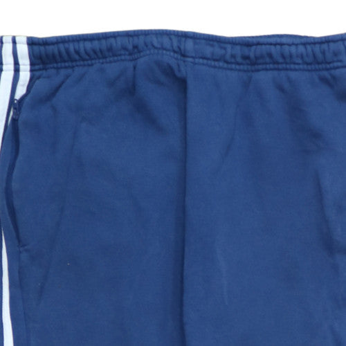 Adidas Men Blue 2XL Jogger Tapered Activewear Trousers