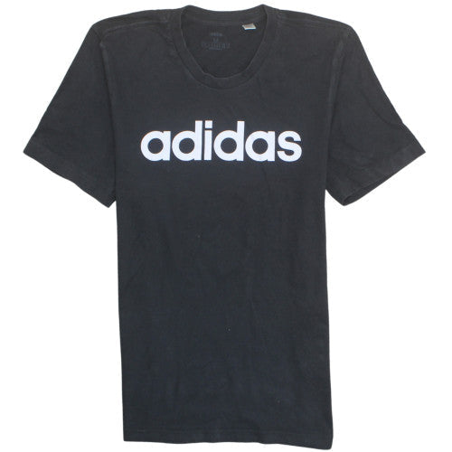 Adidas Men's Black Crew Neck Short Sleeve Graphic T-Shirt Size M