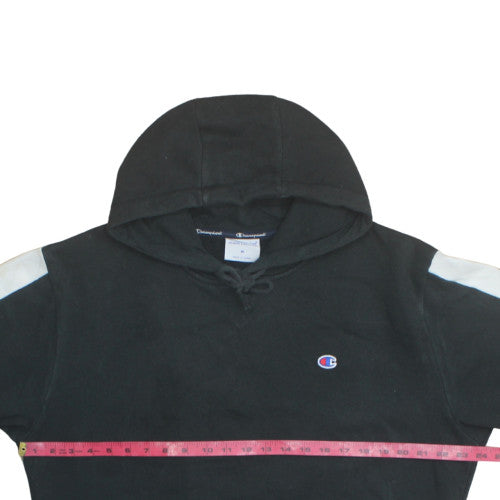 Champion Men's Black Hoodie Medium Pullover Athletic Sweatshirt