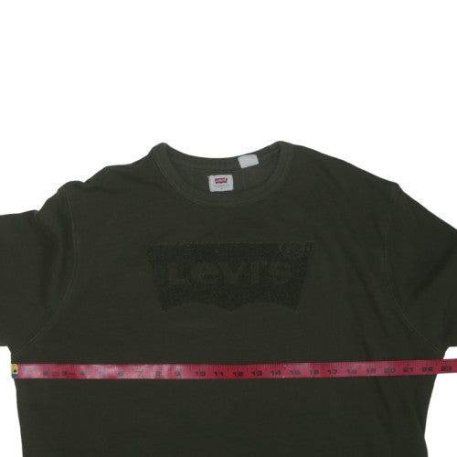 Levi's Men's Green Crew Neck Pullover Sweatshirt Size L