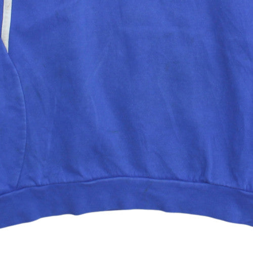 Additional view of Adidas Men's Blue 1/4 Zip Sports Sweatshirt L Logo Fleece