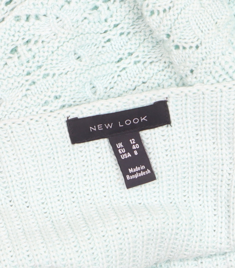 New Look Women's Mint Green Knit Camisole Tank Top Size 12