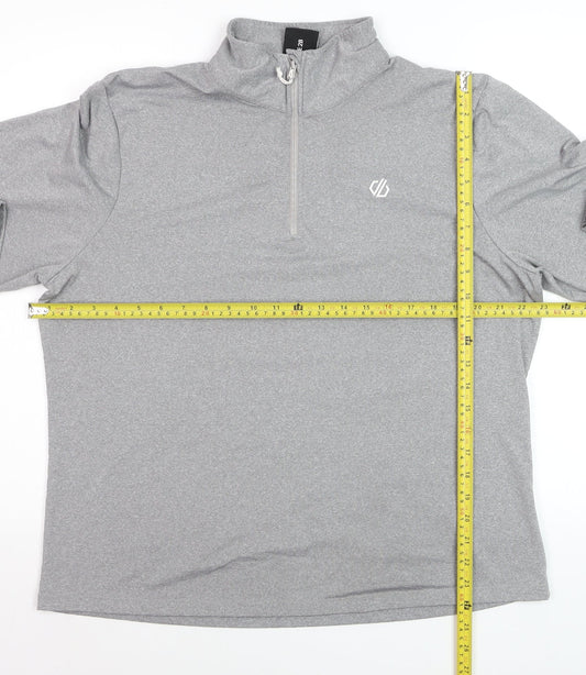 Dare 2B Women's Grey 1/4 Zip Pullover Sweatshirt UK 20