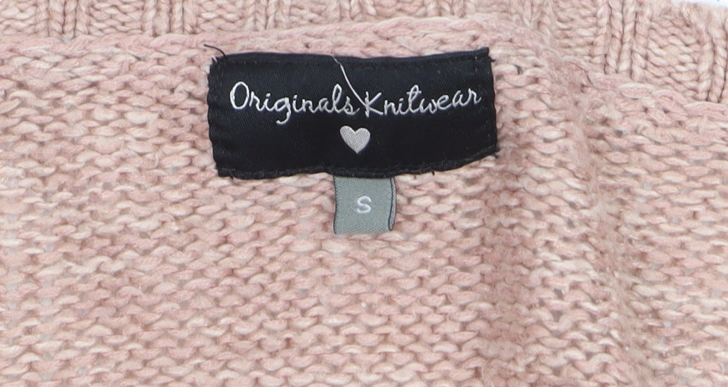 Additional view of Originals Knitwear Women Beige Chunky-Knit Cardigan Small