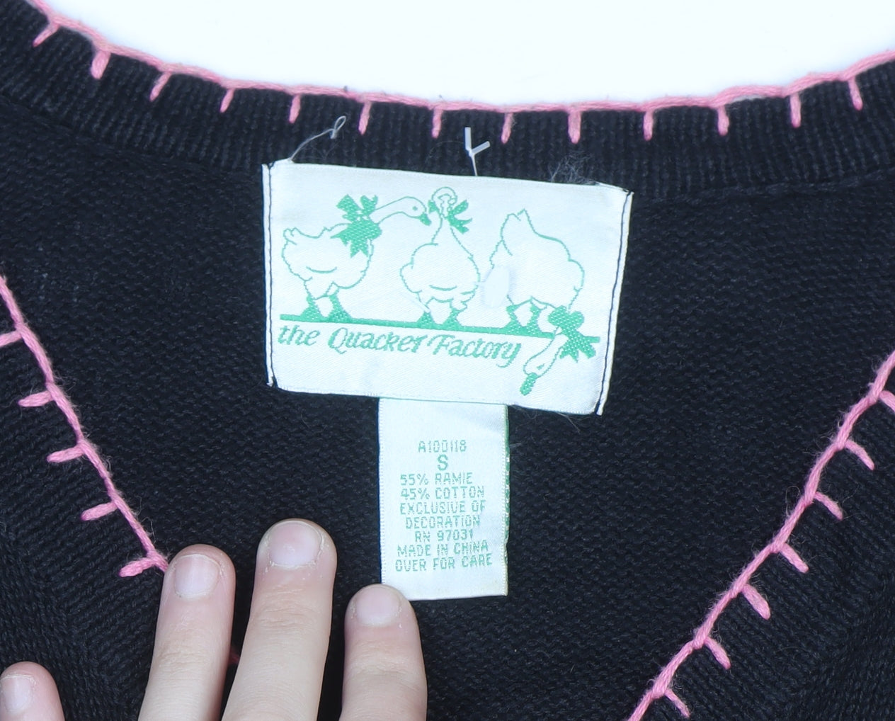 The Quacker Factory Women's Black Flamingo Tropical Cardigan Size S