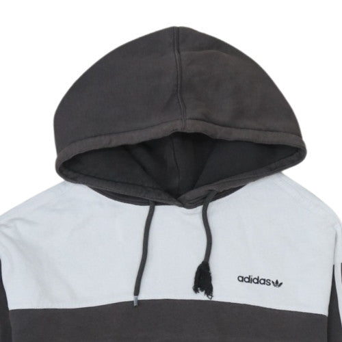 Adidas Men's Grey Pullover Hoodie Size M Fleece Sportswear