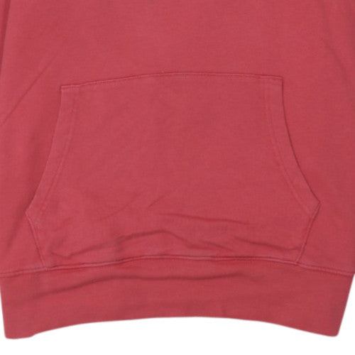 GAP Women’s Red Pullover Hoodie L Cotton Logo Casual Sweatshirt