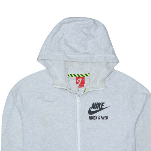 Nike Men's Grey Full Zip Hoodie XL Track & Field Sportswear