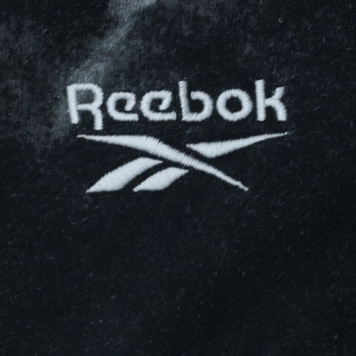 Reebok Men's Black Tie-Dye Pullover Fleece Sweatshirt Size M