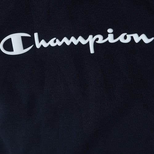Champion Men's Black XL Pullover Hoodie with Logo Detail