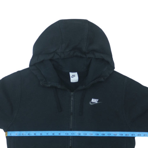 Nike Men's Black Full Zip Hoodie Size S Regular Fit Fleece Sweatshirt