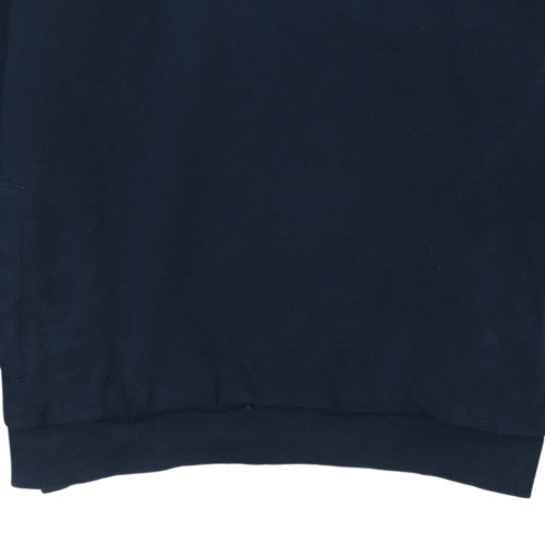 Kappa Men's Grey Blue XL Pullover Hoodie Football Graphic Sweatshirt
