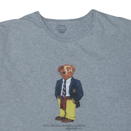 Polo Ralph Lauren Men's Grey 3XB Classic Fit Crew Neck Polo Bear T-Shirt