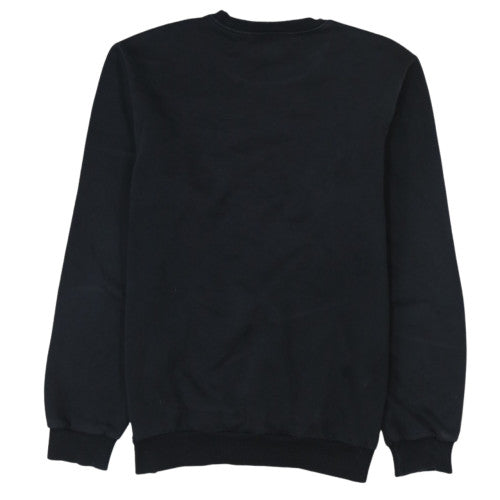 Adidas Men's Black Logo Crew Neck Pullover Sweatshirt M