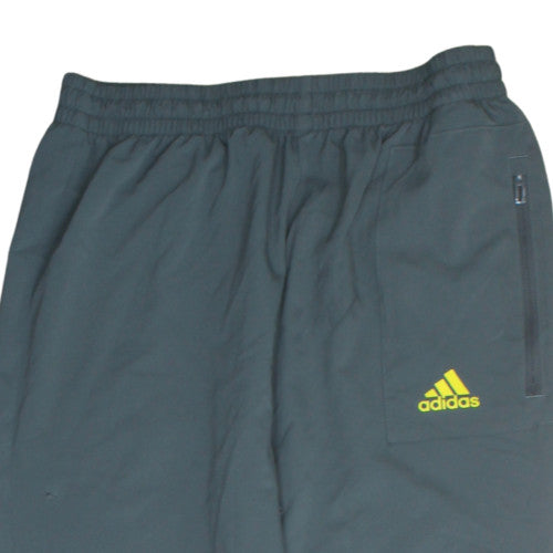 Additional view of Adidas boys’ grey track pants 10 years elastic waist lightweight activewear