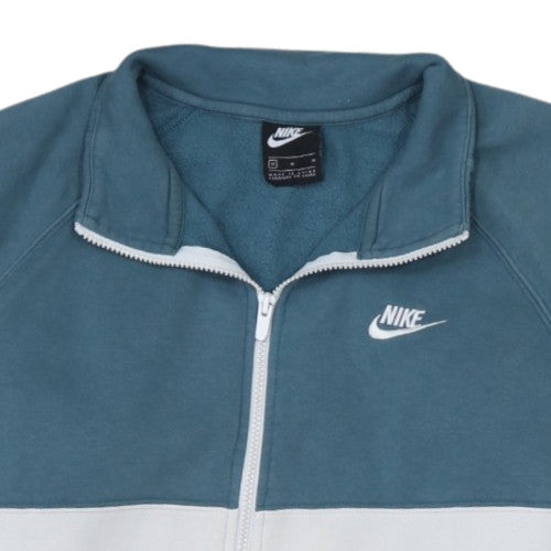 Nike Men's Blue Full Zip Fleece Sweatshirt M Regular Fit