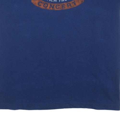 Chaps Men's Blue Rock & Roll Graphic T-Shirt XXL Cotton Crew Neck