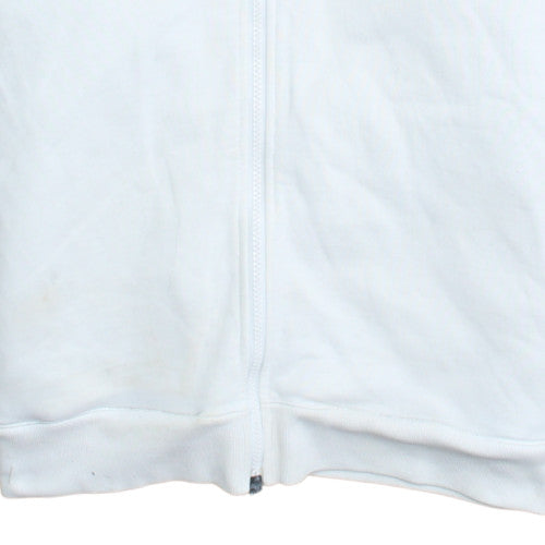 Jordan Men's White Full Zip Hoodie Medium Sportswear