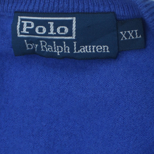 Ralph Lauren Men's Blue 2XL Crew Neck Knit Pullover Sweatshirt