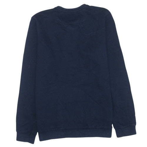 Kappa Mens Blue Leeds United Crew Neck Sweatshirt Size M
