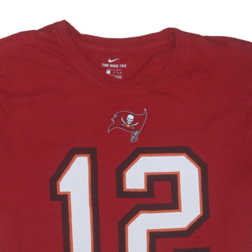 Nike Men's Red Tampa Bay Buccaneers Brady 12 Graphic T-Shirt XL