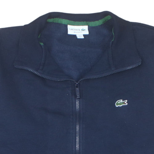 Lacoste Men's Blue Full Zip Sweatshirt L Regular Fit Logo Style