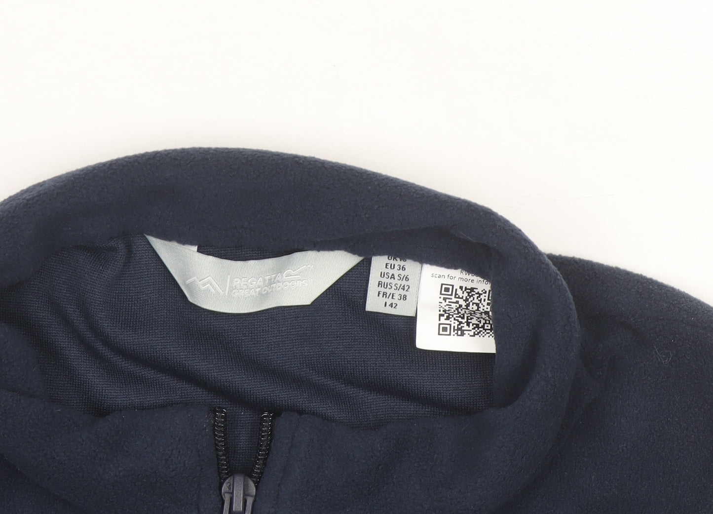 Regatta Women's Blue Fleece Sleeveless Basic Jacket Size 8