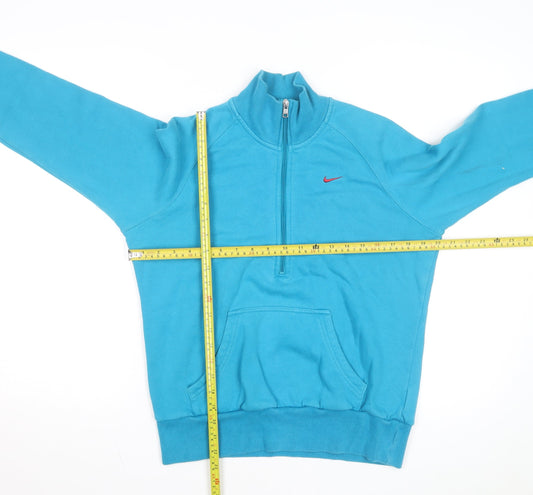 Nike Men's Blue 1/2 Zip Fleece Sweatshirt Size L