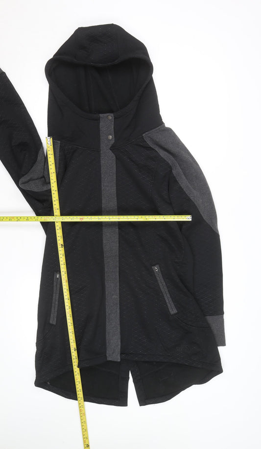 The North Face Women's Black Hooded Fleece Jacket Size L