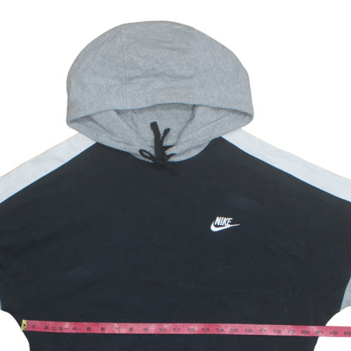 Nike Mens Black Grey Pullover Hoodie Medium Regular Fit