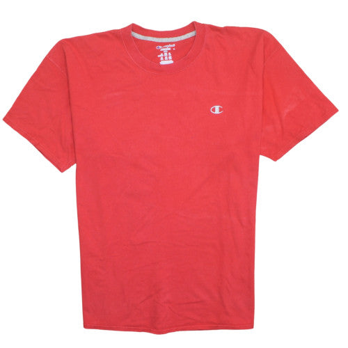 Champion Men's Red 2XL Crew Neck Cotton Short Sleeve T-Shirt