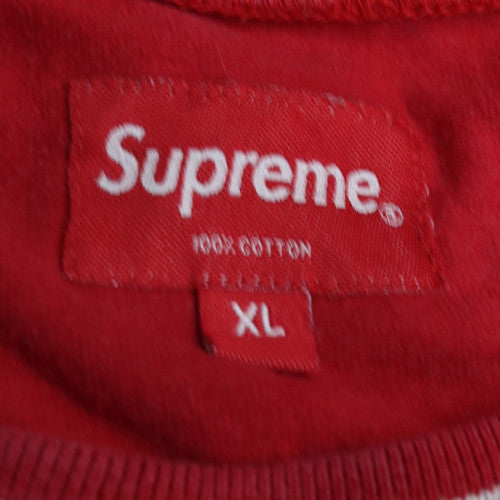 Supreme Men's Red XL Crew Neck Graphic Cotton T-Shirt