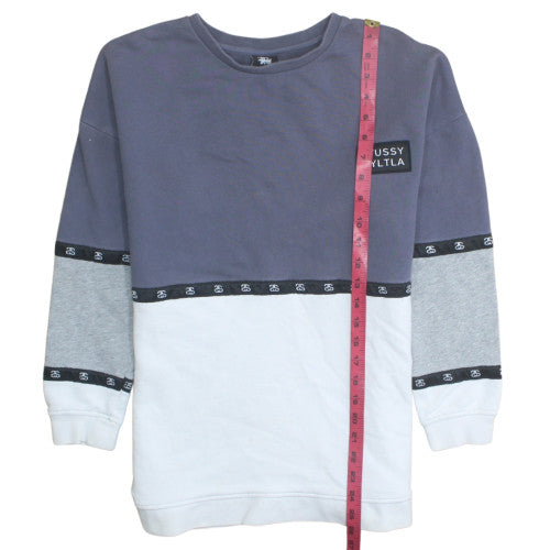 Stussy Mens Multicoloured Crew Neck Pullover Sweatshirt Size S