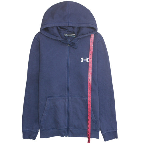 Under Armour Mens Blue Full Zip Athletic Hoodie L