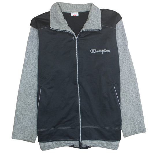 Champion Men's Black XL Track Jacket Fleece Lined Full Zip