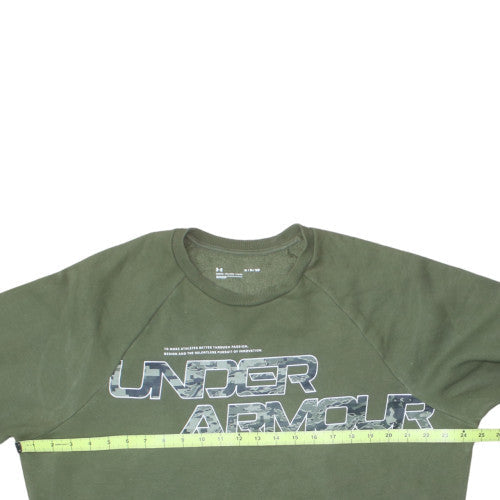 Under Armour Men's Green Pullover Graphic Sweatshirt M