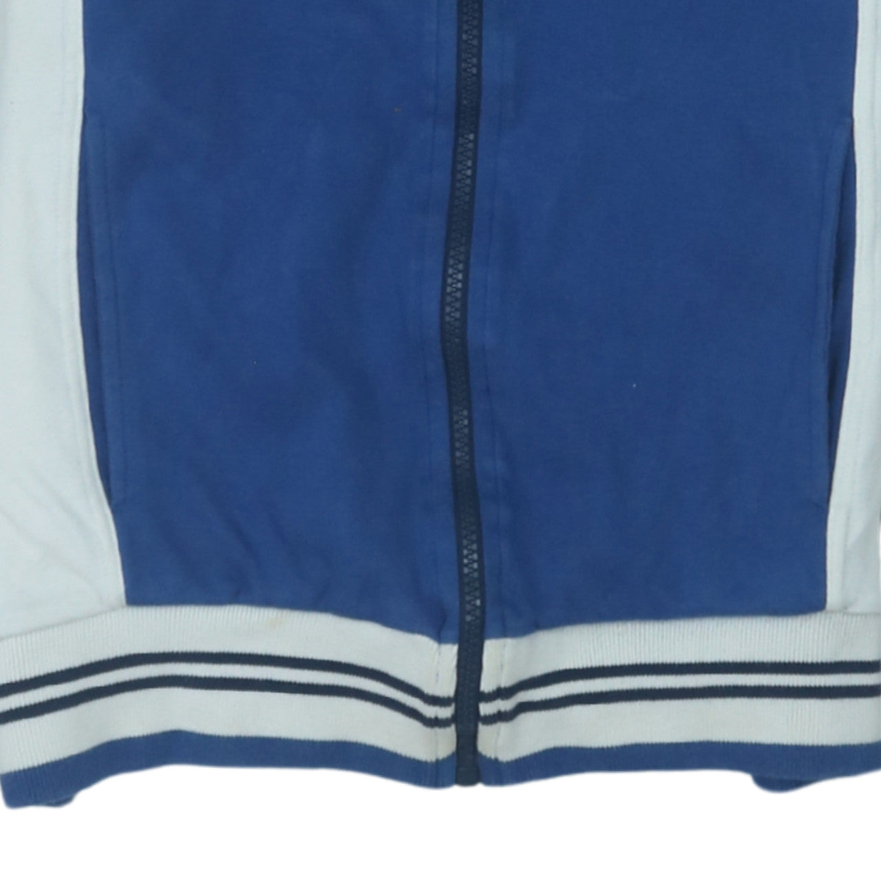 Fila Men's Blue White Track Jacket Size M Cotton Full Zip